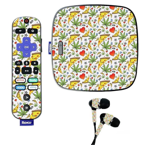 Skin Decal Wrap Compatible With Roku Ultra Sticker Design Munchies