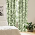 thumbnail image 3 of Ambesonne Green and White Window Curtains, Artichoke Pattern, Each 28" W x 95" L, White and Green, 3 of 5
