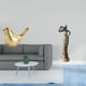 thumbnail image 2 of Figura de pájaros,Figura de pájaro dorado,decoración del hogar,estatua de animal,Estatuas decorativas de pájaros pequeños como accesorios de exhibición,Figura de escritorio,Artesanía de, 2 of 8