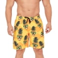 thumbnail image 2 of Bañadores de Hombre Uideazone con Estampado de Piña en Amarillo y Turquesa, 2 of 5