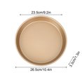 thumbnail image 2 of JeashCHAT Pizza Pan Nonstick Carbon Steel Pizza Pan Deep Dish Pizza Tray Pie Pan Round Baking Pan Bakeware for Home Kitchen, Gold 10 Inch, 2 of 4