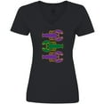 thumbnail image 3 of Inktastic Mardi Gras Celebration Funny Crawfish Women's V-Neck T-Shirt, 3 of 5