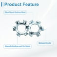 thumbnail image 3 of 100 Pcs SAE 6 Rondelles de Verrouillage Externes en Acier au Carbone Zincé, 3 of 6