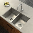 thumbnail image 2 of Moen G16200 Stainless Steel 31in Double Basin Undermount Sink, 2 of 6