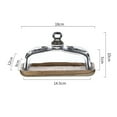 thumbnail image 2 of Wooden Butter Dish With Clear Glass Lid, Stylish Rectangular Display Tray, For Butter, Block Of Cream Cheese, Serving Dish, Vintage Kitchen Accessory, 2 of 9