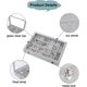 thumbnail image 3 of Stylifing jewelry organizer box 24 grille, velvet jewelry tray jewelry image sheath ring earrings necklace bracelet net cover for the bracelet 26-27s, 3 of 5