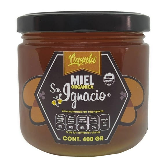 Miel Orgánica San Ignacio Liquida Multifloral 400gr