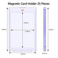 thumbnail image 2 of 25pc Magnetic Card Holder 35pt,Card Case Holder Card Protectors Hard Plastic,Card Sleeves Display Case for Baseball Card, 2 of 7