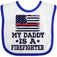 thumbnail image 3 of Inktastic Fireman Daddy is a Firefighter Boys or Girls Baby Bib, 3 of 4