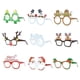 thumbnail image 2 of Juego de 9 piezas de Papá Noel, muñeco de nieve, árbol de Navidad, gafas de papel 3D, accesorios fotográficos para fiestas de adultos y niños, 2 of 5