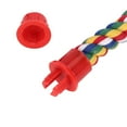 thumbnail image 2 of TOPINCN nbsp,nbsp,Colorful Hanging Cotton Rope Bird Standing Frame Comfortable Parrot Chewing Climbing Grinding Rod Toy, 2 of 7