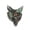 Bloodstone, variant on Natural Stone Hand Carving Wolf Head Pendant Gemstone Crystal Figurine Charm-Amethyst