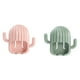 thumbnail image 1 of Ganfancp Cepillo de Dientes Estante para Cepillos de Dientes Perforación Colgante de Pared Cactus Succión Colgante de Pared Liquidación Ventas Hoy Ofertas Prime Estante 2X, 1 of 2
