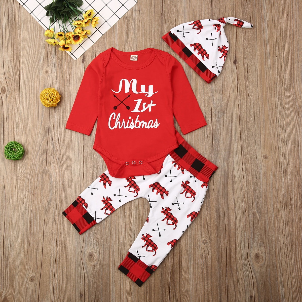 Baby Boy Tenue Noel Garcon 18 Mois Pcs Vêtements De Noël Pour