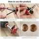 thumbnail image 5 of Juego de brocas de 5 piezas de taladro de posicionamiento ajustable, brocas para perforación de madera, sierra perforadora de carpintería de carburo cementado con tope de profundidad (rango, 5 of 5