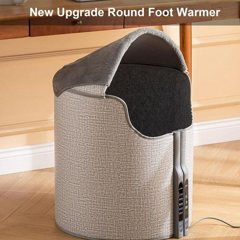 Portable Space Small Heater for Leg Foot Warmer Under Desk- Personal  Electric Panel Space Heater with Timer - Power Saving & Quiet Floor Foot  Heater