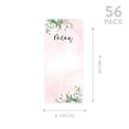thumbnail image 5 of Koyal Wholesale Blush Pink Greenery Leaves Printable Wedding Paper Menu Cards for DIY Printer, Pack of 52, 5 of 5
