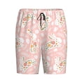 thumbnail image 3 of Picia Easter Bunny Pajama Shorts for Men, Men's Pajama Bottoms, Sleepwear,Short Pajama Pants-4X-Large, 3 of 9