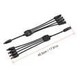 thumbnail image 3 of Conector Irfora Conectores solares de rama Y Adaptador de cable paralelo Conector de cable solar de 4 vías Autoblocante IP67 Panel fotovoltaico a prueba de agua Conector de extensión macho hembra 12AW Irfora Conector, 3 of 7