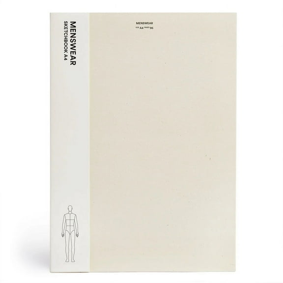 Fashionary Menswear Sketchbook A4, (Hardcover)