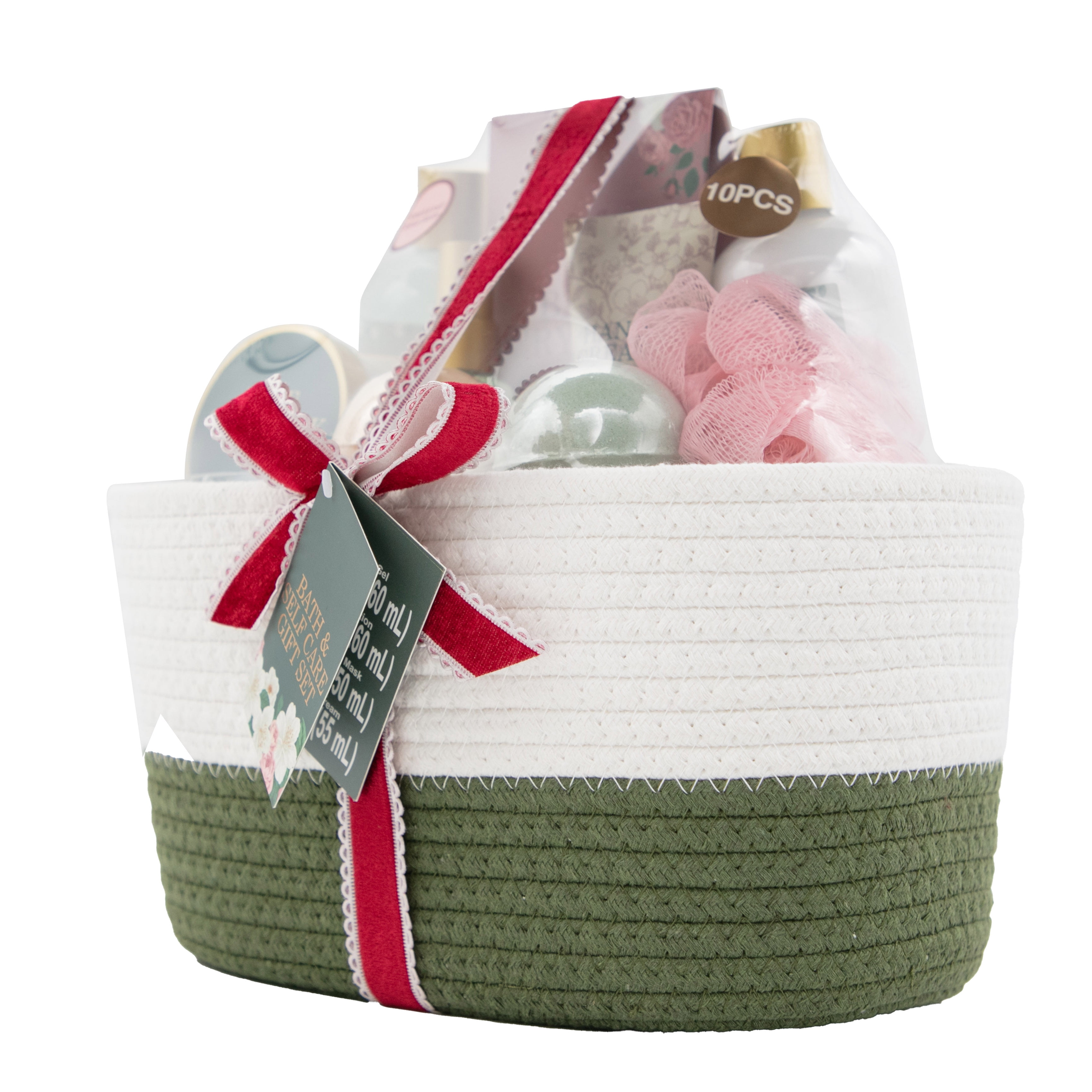 Bath and Self Care Gift Set, Joyous Garden Scent, 10 Pieces