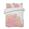 thumbnail image 2 of Pink Gold Twin Size Down Alternative Comforter,Lightweight Comforter Quilt Bedding Set with Pillow Shams Boho Modern Abstract Minimalist Aesthetic Flower Bed Comforter Duvet Insert 68"x86", 2 of 7