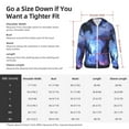 thumbnail image 5 of Daiia Red And Blue Fire Dragon UPF 50+ Sun Protection Hoodie Jacket Lightweight Long Sleeve Sun Shirt for Women Men with Pocket Hiking Outdoor-Large, 5 of 7