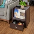 thumbnail image 4 of Furniture of America Boily Hidden Storage End Table, Walnut, 4 of 6