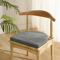 thumbnail image 2 of Sweet Home Collection U-Shape Molded Memory Foam Chair Pads With Ties Gray 2 Pack, 2 of 3