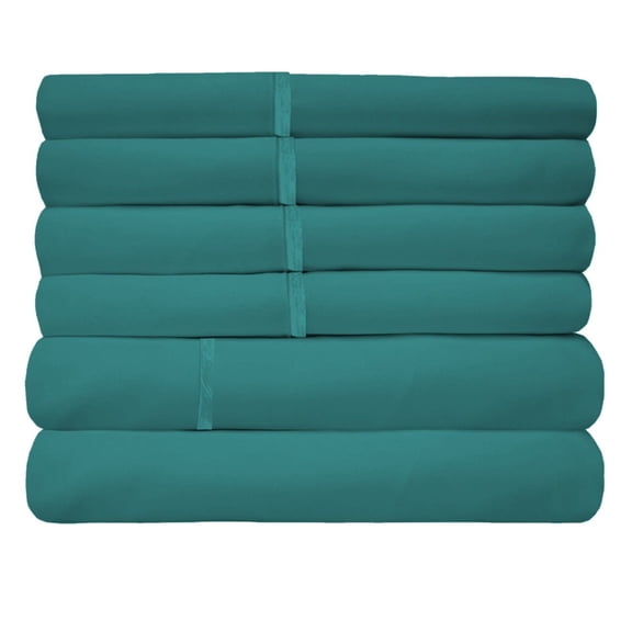 6 Piece Premium Bamboo Sheet Set, Deep Pockets, 45 Colors, 2200 Count, Sily Soft, by Lexington Elegance