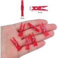 thumbnail image 3 of Aylifu 200 Pieces Red Plastic Clothespins Mini Transparent Craft Clips Utility Pictures Paper Peg Pins for Hanging Photos String Fairy Lights Wedding Party Decor, 3 of 7