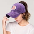 thumbnail image 2 of iHPH7 Trucker Caps for Men Brim Hats for Men Summer Hats Cute Baseball Caps for Women Hiking Hat, Purple One Size, 2 of 3
