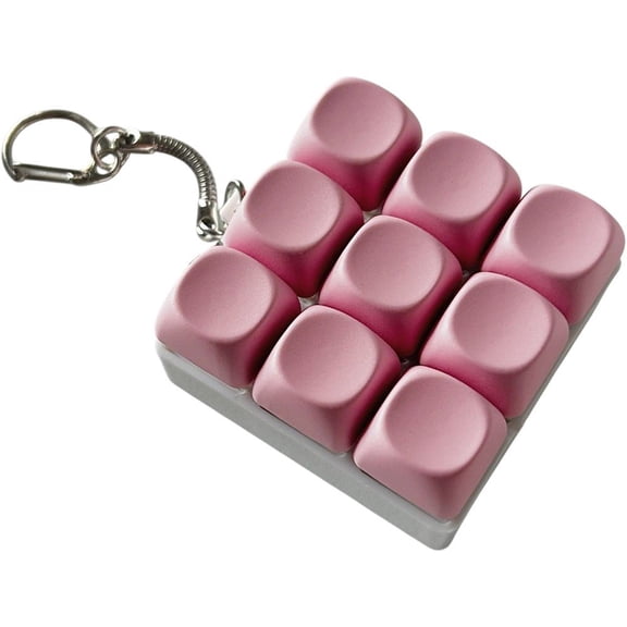 Jiibva Keyboard Fidget Toy with Keychain Funny Fidget Keyring Stress Relief Toy for Adults Finger Exercise Anxiety Decompression