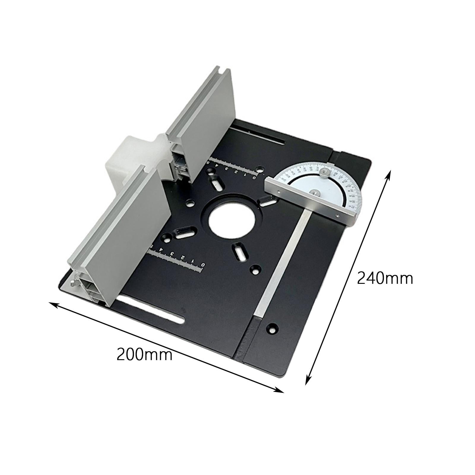 Router Plunge Base Router Lifting Fit 65mm Motors Adjustable Woodworking DIY for Worktable Black Plate