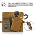 thumbnail image 6 of ELEHOLD Luxury Multi-Functional Wallet Case for Samsung Galaxy A13 5G with Card Slots Dual-Use Detachable Phone Case Magnetic Function Lanyard Shockproof Wallet Case,For Galaxy A13 5G,Brown, 6 of 7
