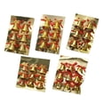 thumbnail image 2 of 圣诞节装饰品 黄金色小铃铛挂件 圣诞树装扮配件小礼物小钟批发3.5cm 通铃铛*9+4.5cm蜂窝铃*6+4.5cm花纹铃*6+5cm英文铃铛*6+3.5cm字母铃 *9 共36个/包, 2 of 8