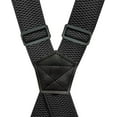 thumbnail image 2 of Egebert 1 1/2 Inch Wide Suspenders for Men Heavy Duty 4 Black Snap Hooks for Belt Loops Adjustable X Back (ZJDM), 2 of 5