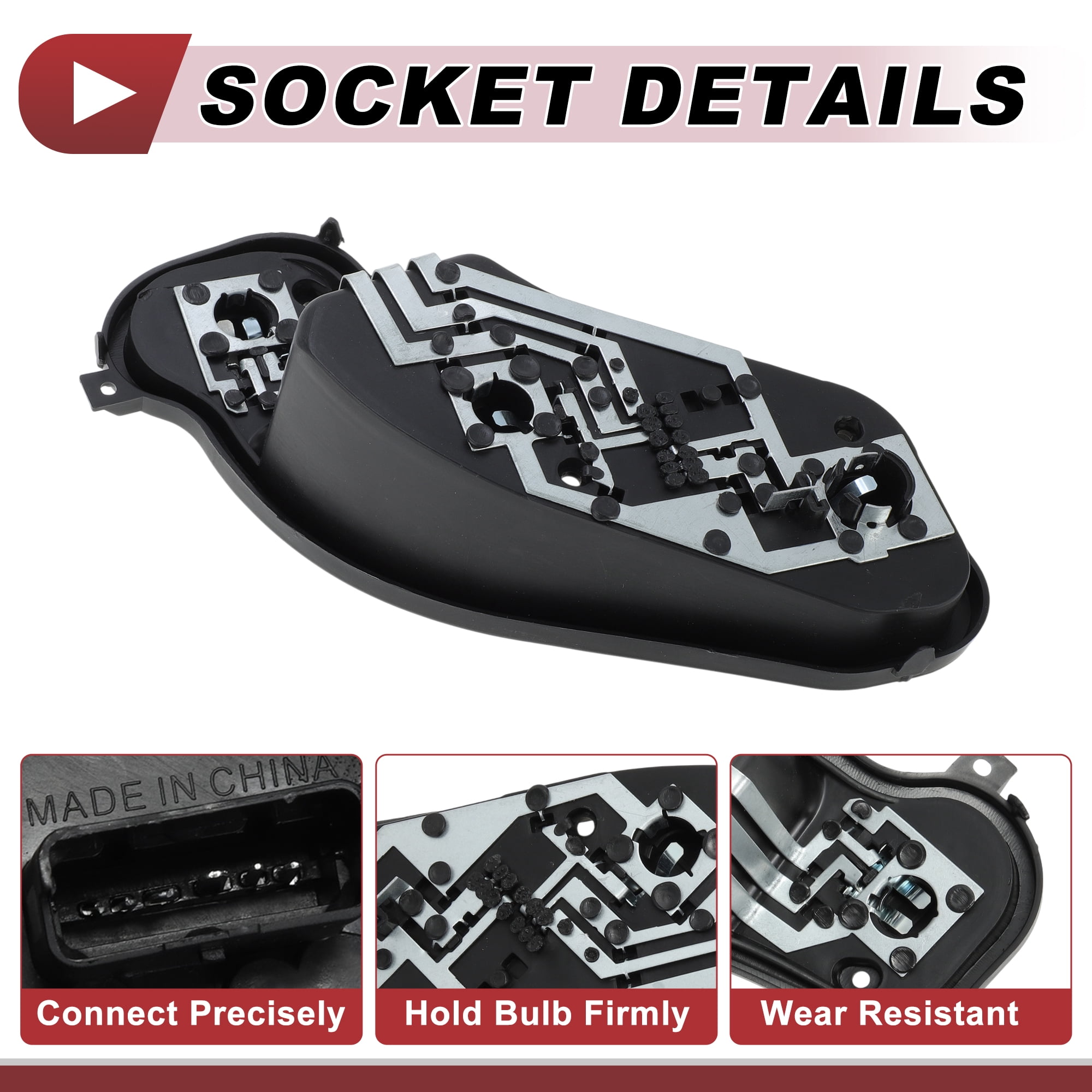 Unique Bargains Tail Light Bulb Socket for Nissan Versa Sedan 2013-2019 Right Side