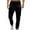 Black, variant on Aoochasliy Mens Jeans Clothes Relaxed Fit Men Casual Full Fashion Solid Camouflage Elastic Panel Tie Trousers Lounge Pants