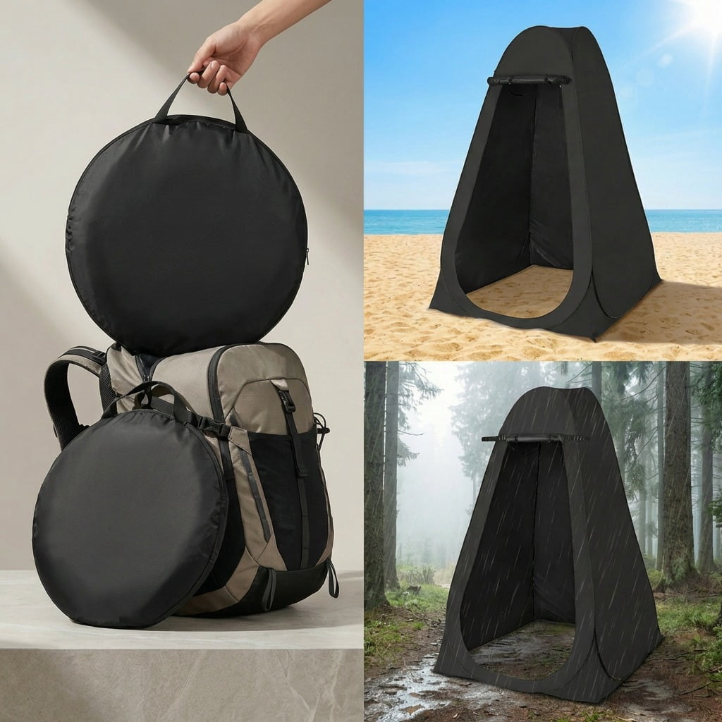 Privacy Shower Tent,Pop Up Changing Tent,Camp Bathroom Changing Dressing Room,Sun Sunshade Canopy Outdoor Rain Shelter for Camping Hiking Beach Picnic Fishing.