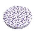 thumbnail image 2 of Lsque Lavender Flowers Round Bar chair cushion covers Velvet Fabric Premium Comfort Protects from Scratches and Stains for 14-17 Inch Chair- 12 inch, 2 of 7