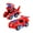 Red, variant on Automatic Transforming Dinosaur Toy Car with LED Lights & Music, Flexible Wheels for Kids, Best Gift for Boys Girls Age 3+ (Batteries Not Included)