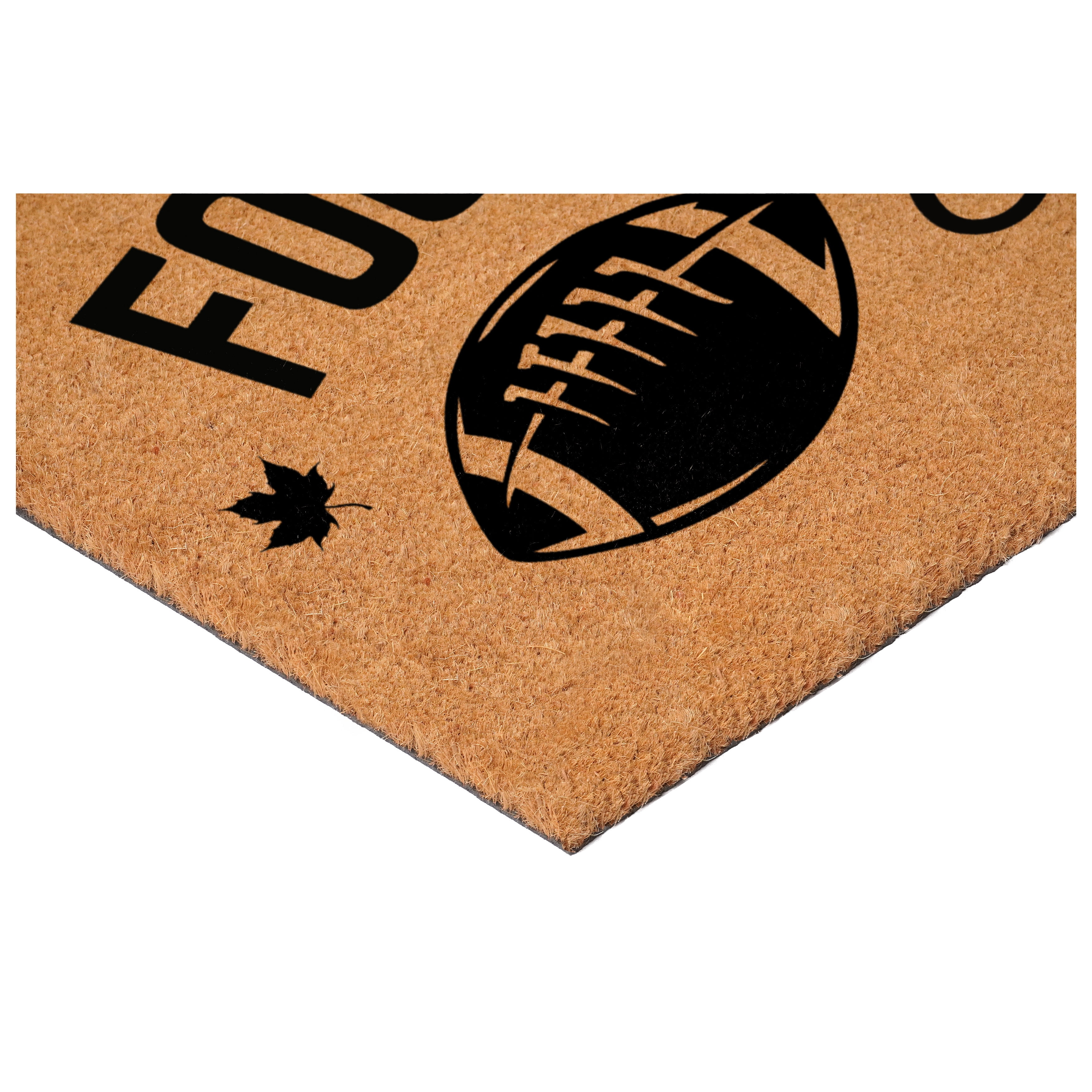 Football & fall Doormat, 17" x 29"