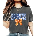 thumbnail image 2 of Broncos Orange Floral Bow Shirt for Women & Teens Trendy Team Spirit Sports Fan Graphic Tee Pepper Shirt Adult Medium, 2 of 7