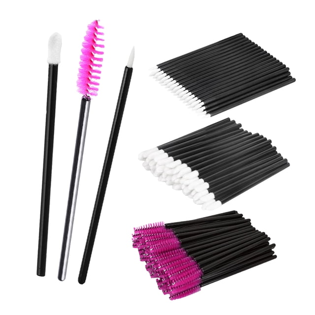 Kit de cepillo de maquillaje Comestic Yinane 150PCS aplicador desechable varita roja