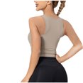 thumbnail image 4 of Yuyuzo Crop Tops for Women Sleeveless Shirts Deep V Neck Going out Tops Ribbed Knit Basic Tees, 4 of 4