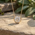 thumbnail image 5 of Rosec Jewels IGI Certified Lab Grown Diamond Solitaire Necklace for Women (3 Carat, E-VS1 Quality) - Ready to Gift, 18K Yellow Gold, 5 of 6