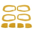 thumbnail image 1 of Cubierta de Tazón de Mango de Puerta Interior para Jeep Renegade 2015-2023 Marco de Decoración de Mango Interior Amarillo ABS 4 Pcs, 1 of 6