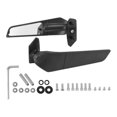 thumbnail image 3 of Side Wing Mirrors, Aerodynamic Design Side View Mirrors Easy Installation Broad Vision  For Motorcycle, 3 of 8