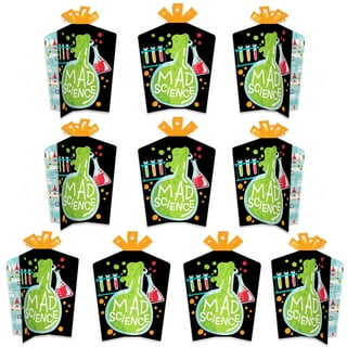 Mad Slime Scientist Cutouts DIY Party Decor, 12.5 x 18.5 inch, 4 sheet –
